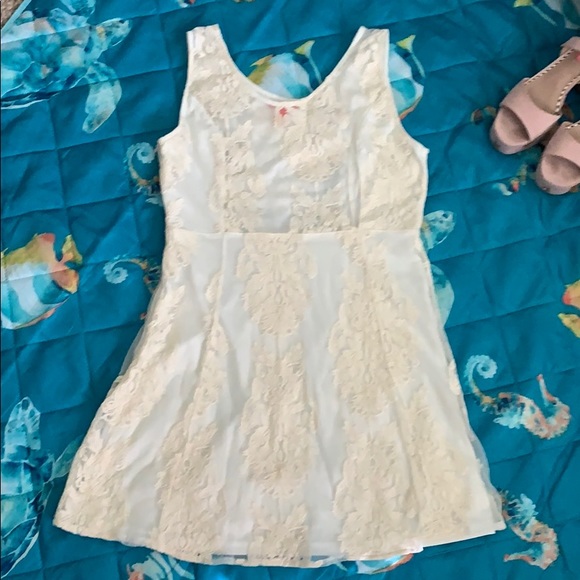 🌾Chelsea & Violet cream colored lace dress🌾 - Picture 5 of 11